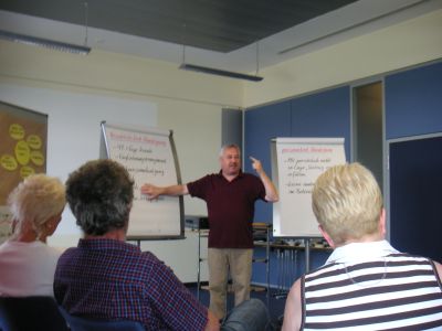 In seinem Element: Seminar zum Arbeitsrecht bei Gera, Juli 2009